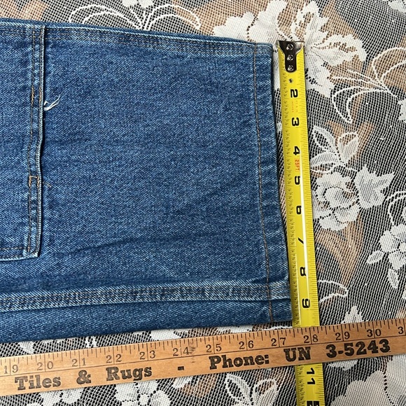 Carhartt Blue Denim Jeans Utility Style Double Knee Dungaree 100% Cotton 36x30 - Picture 7 of 9